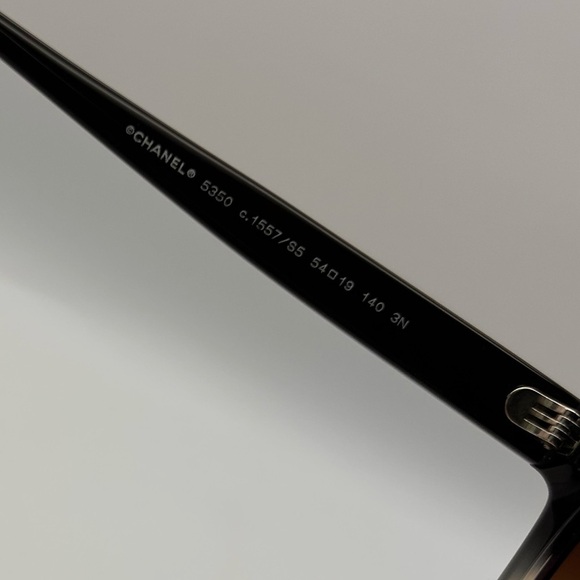 CHANEL Acetate CC Cat Eye Summer Sunglasses 5350 Black Beige Ombré - Picture 7 of 8